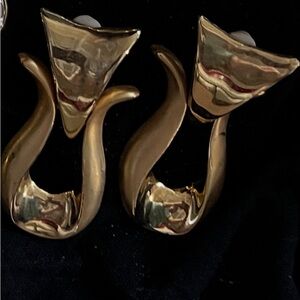 Gold Abstract Earrings